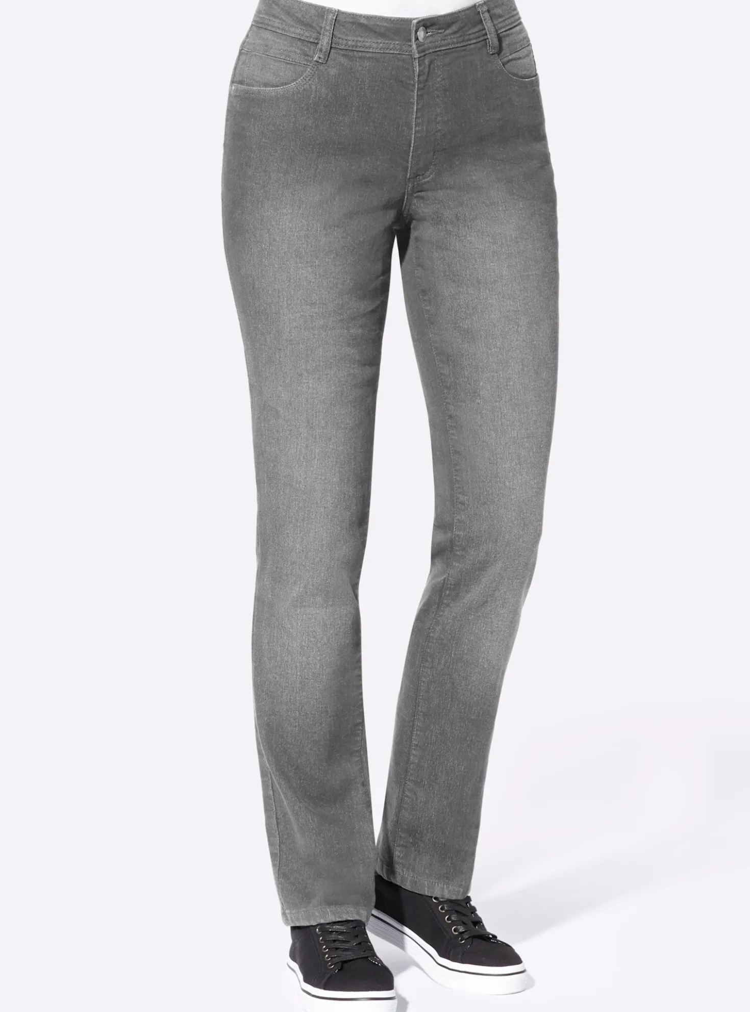 Thermojeans mit kariertem Futter