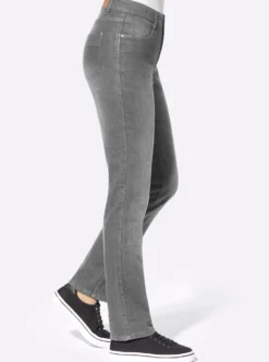 Thermojeans mit kariertem Futter