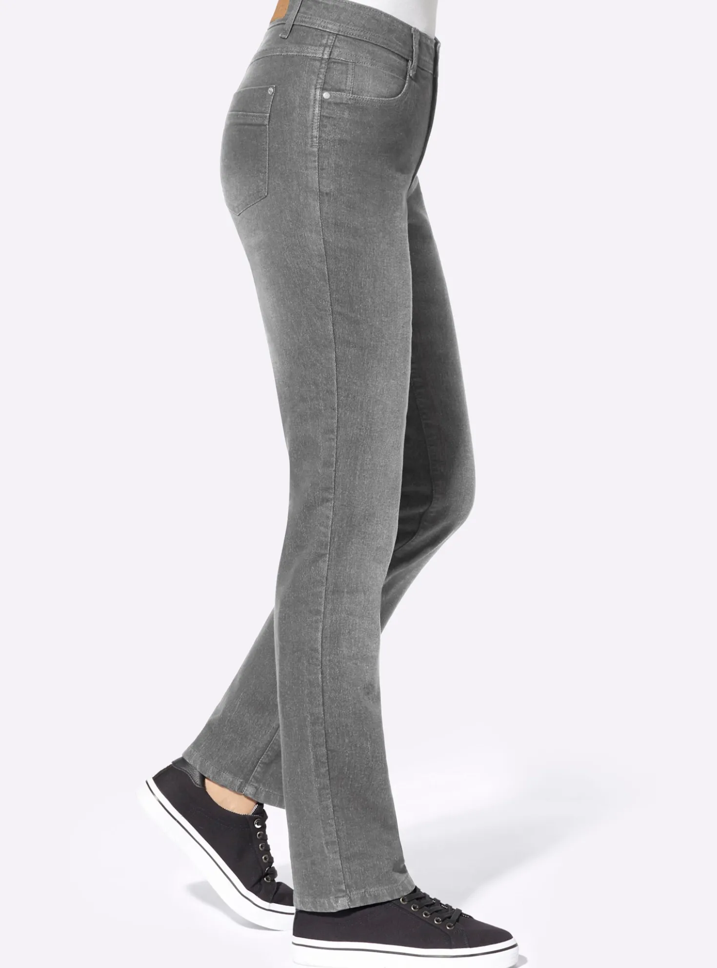 Thermojeans mit kariertem Futter