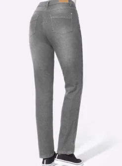 Thermojeans mit kariertem Futter