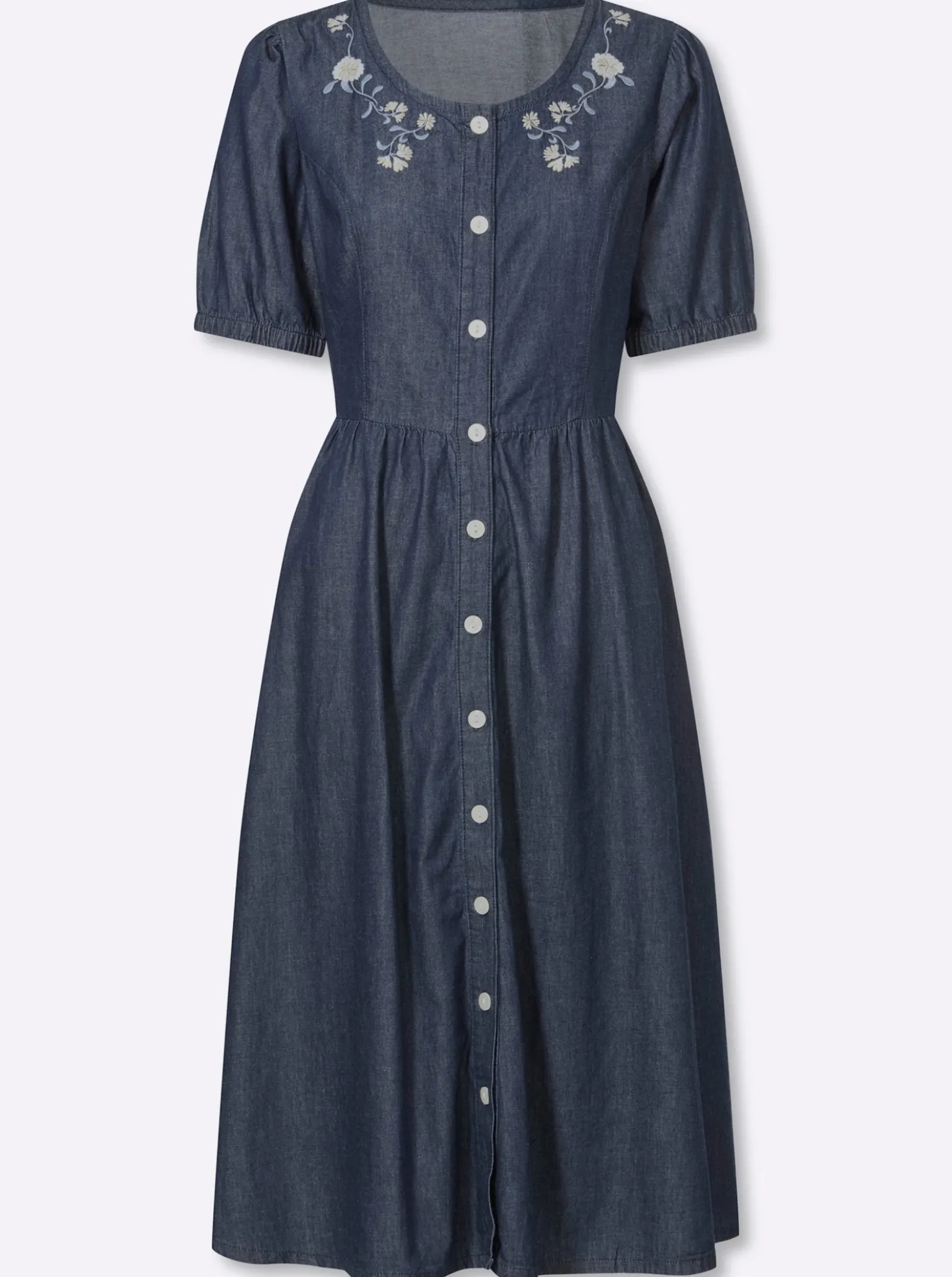 Trachtenkleid mit floraler Stickerei