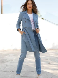 Trenchcoat mit Bindegürtel