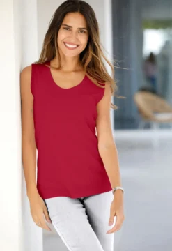 Trägertop mit Rundhals-Ausschnitt