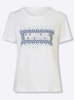 T-Shirt Mit Front-Druck