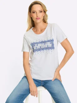 T-Shirt Mit Front-Druck