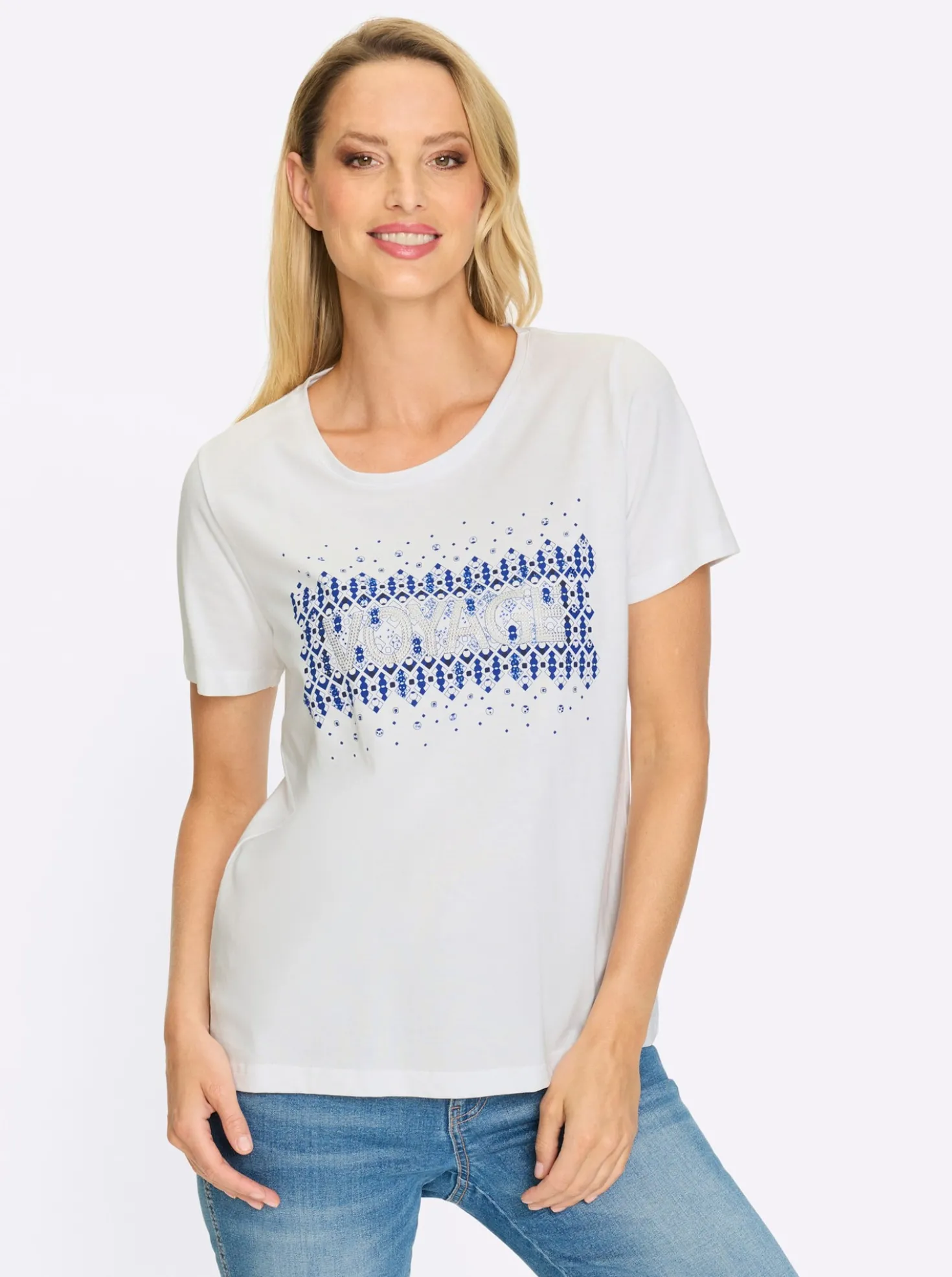 T-Shirt Mit Front-Druck