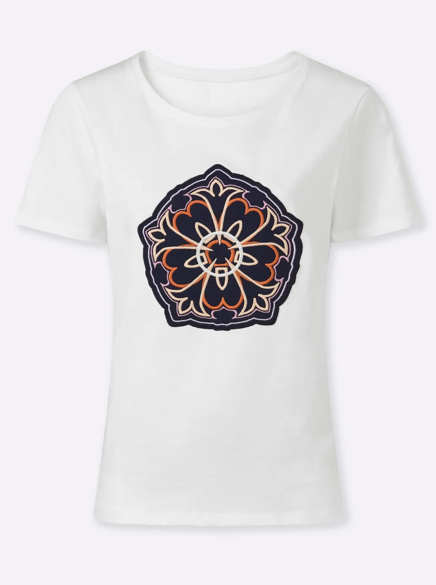 T-Shirt mit gesticktem Motiv