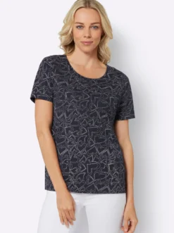 T-Shirt mit Herzchen-Dessin