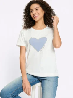 T-Shirt mit Herz-Motiv