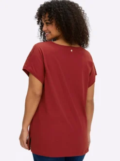 T-Shirt mit Lochspitze