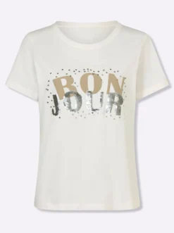 T-Shirt mit Pailletten