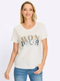 T-Shirt mit Pailletten