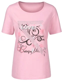 T-Shirt mit Schmetterlings-Druck