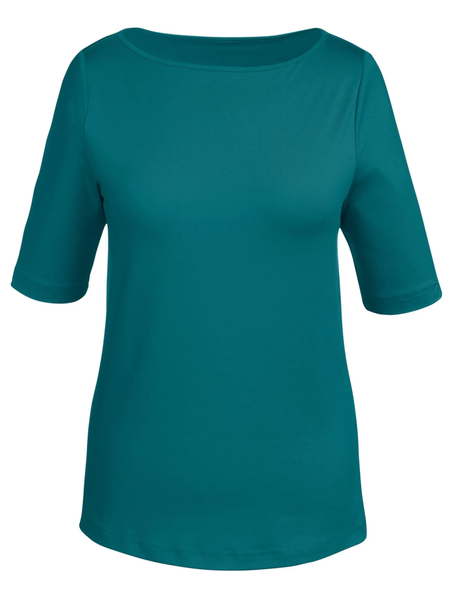 T-Shirt mit U-Boot-Ausschnitt