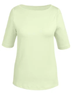 T-Shirt mit U-Boot-Ausschnitt