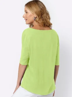 T-Shirt mit zweilagigem Ärmelbündchen