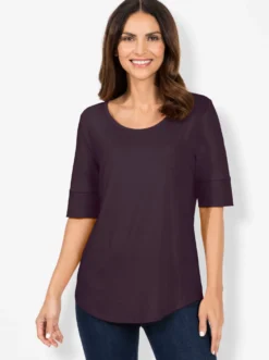 T-Shirt mit zweilagigem Ärmelbündchen