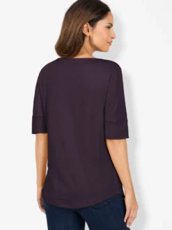 T-Shirt mit zweilagigem Ärmelbündchen