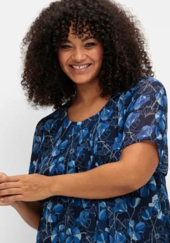 Tunika aus Chiffon, im Lagenlook