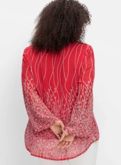 Tunika aus Chiffon, mit Untershirt
