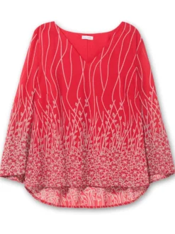 Tunika aus Chiffon, mit Untershirt