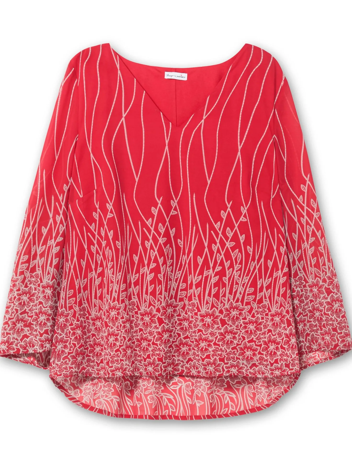 Tunika aus Chiffon, mit Untershirt