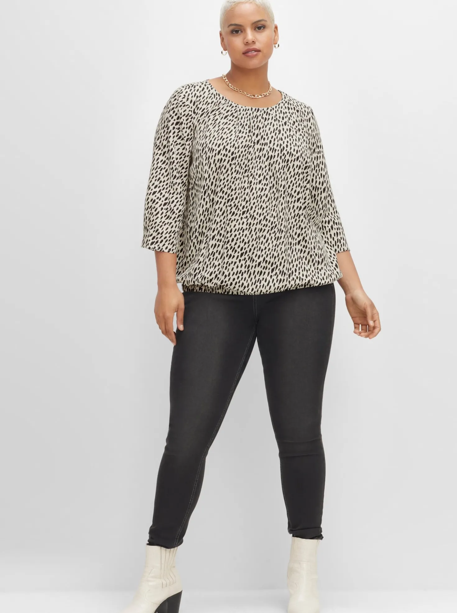 Tunika mit Animal-Print