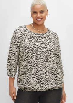 Tunika mit Animal-Print