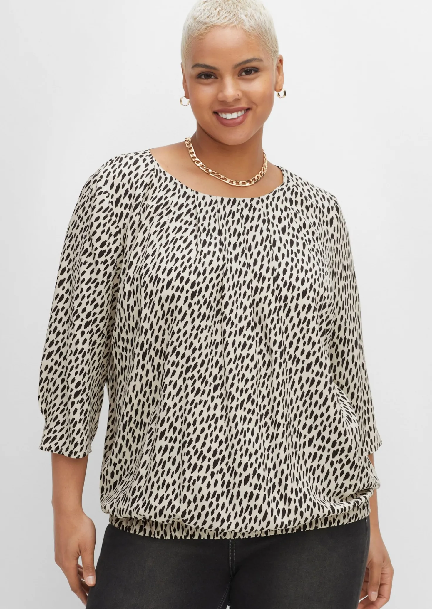 Tunika mit Animal-Print