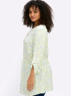 Tunika mit Blumenprint und Taillen-Gummizug