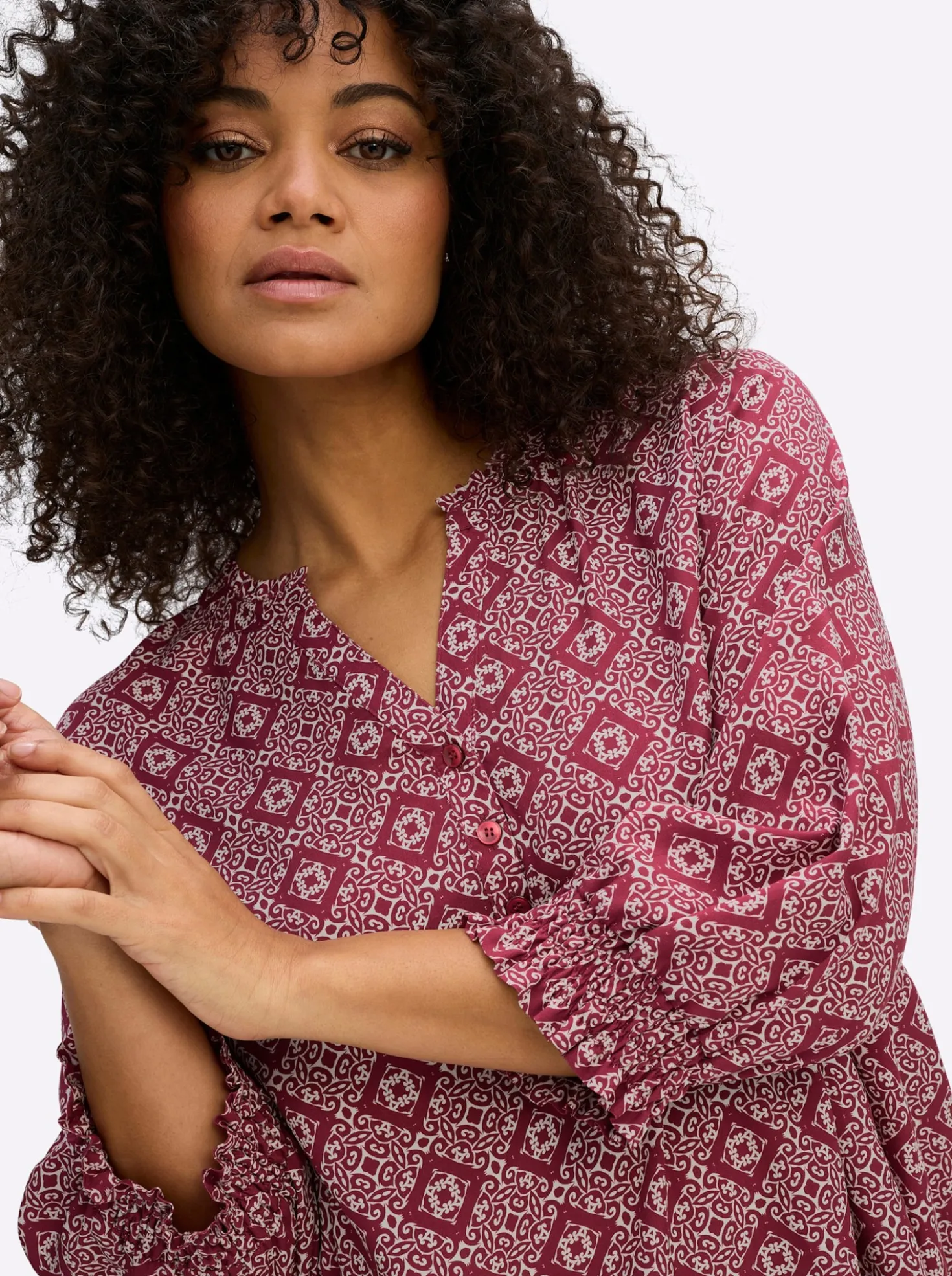 Tunika mit Ornamentprint