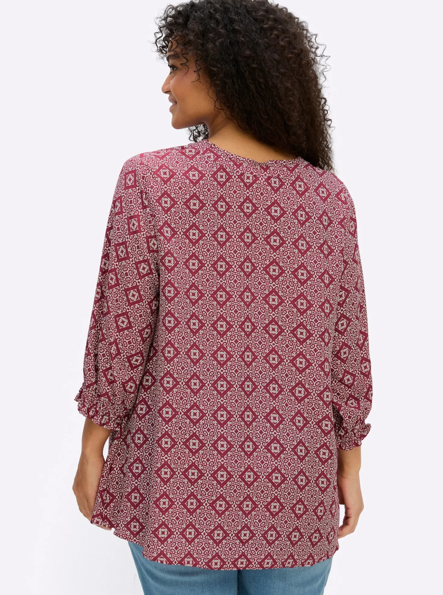 Tunika mit Ornamentprint