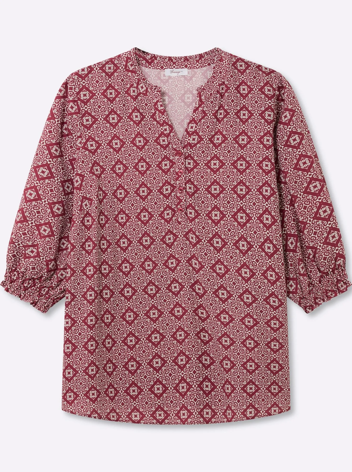 Tunika mit Ornamentprint