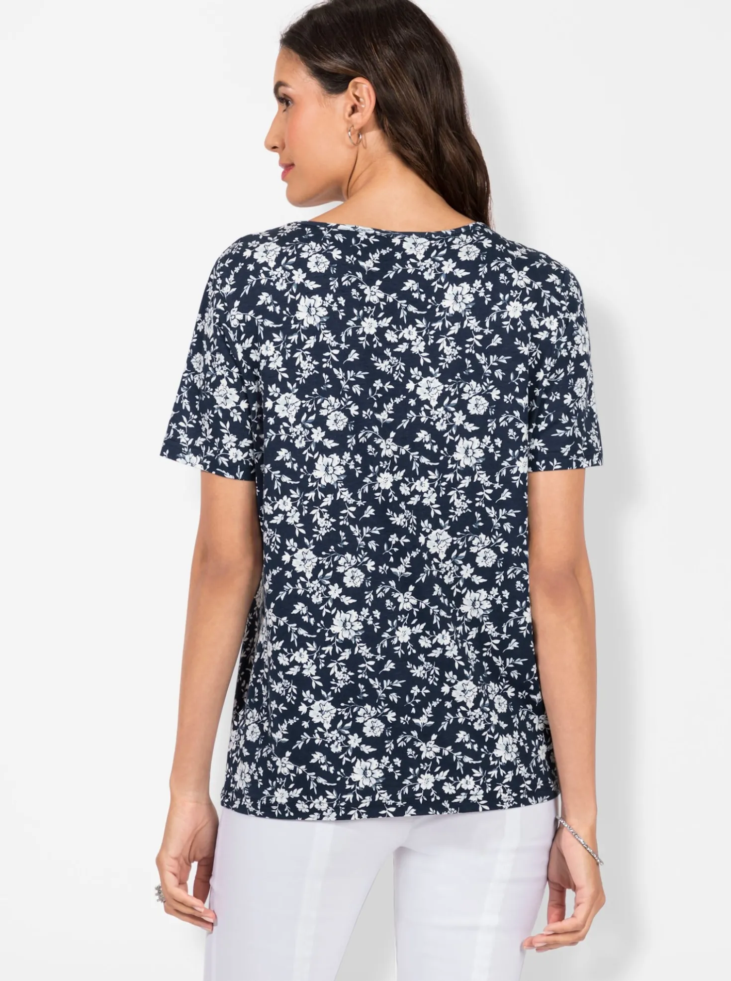 Tunikashirt mit Blümchen-Druck