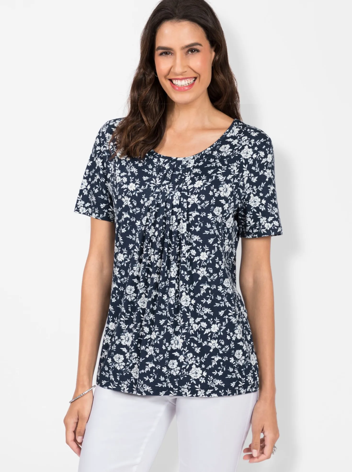 Tunikashirt mit Blümchen-Druck