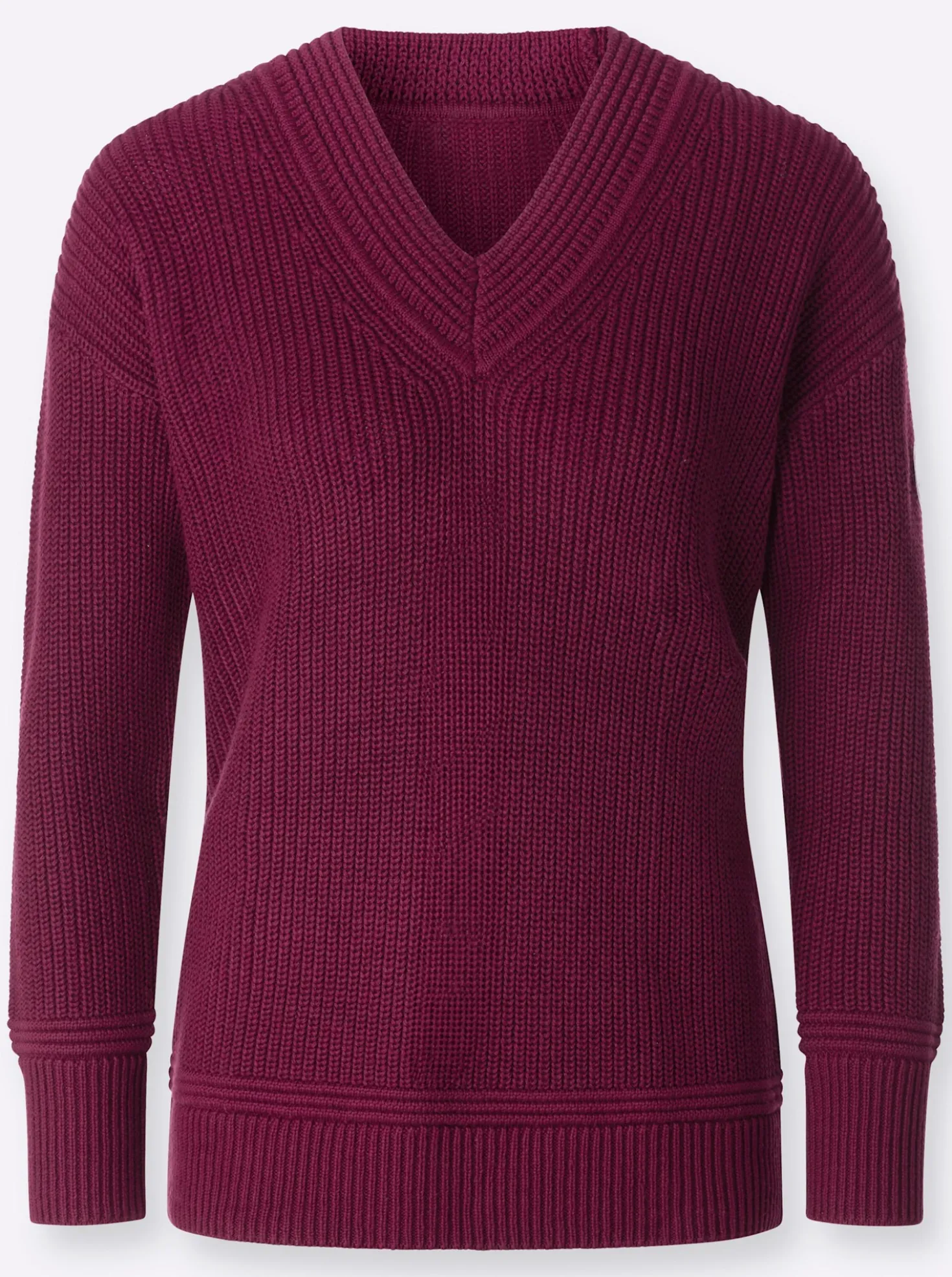 V-Ausschnitt-Pullover