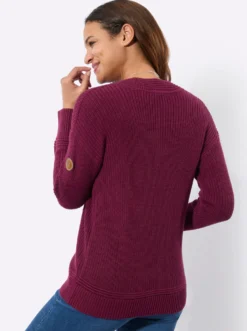 V-Ausschnitt-Pullover