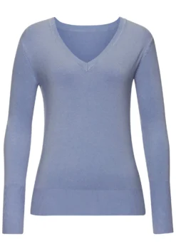 V-Ausschnitt-Pullover