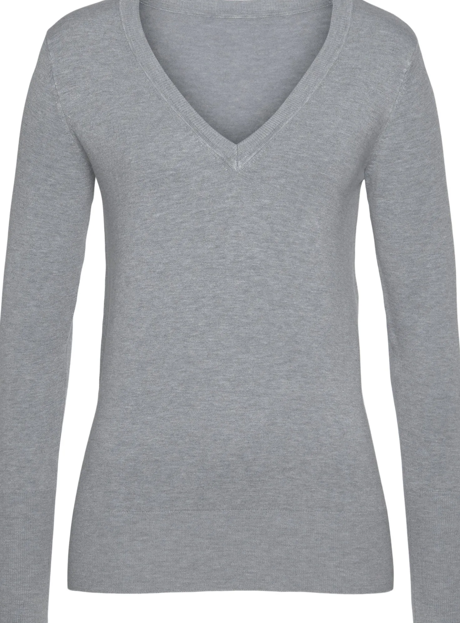 V-Ausschnitt-Pullover