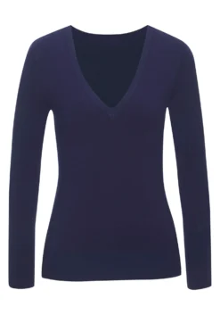 V-Ausschnitt-Pullover