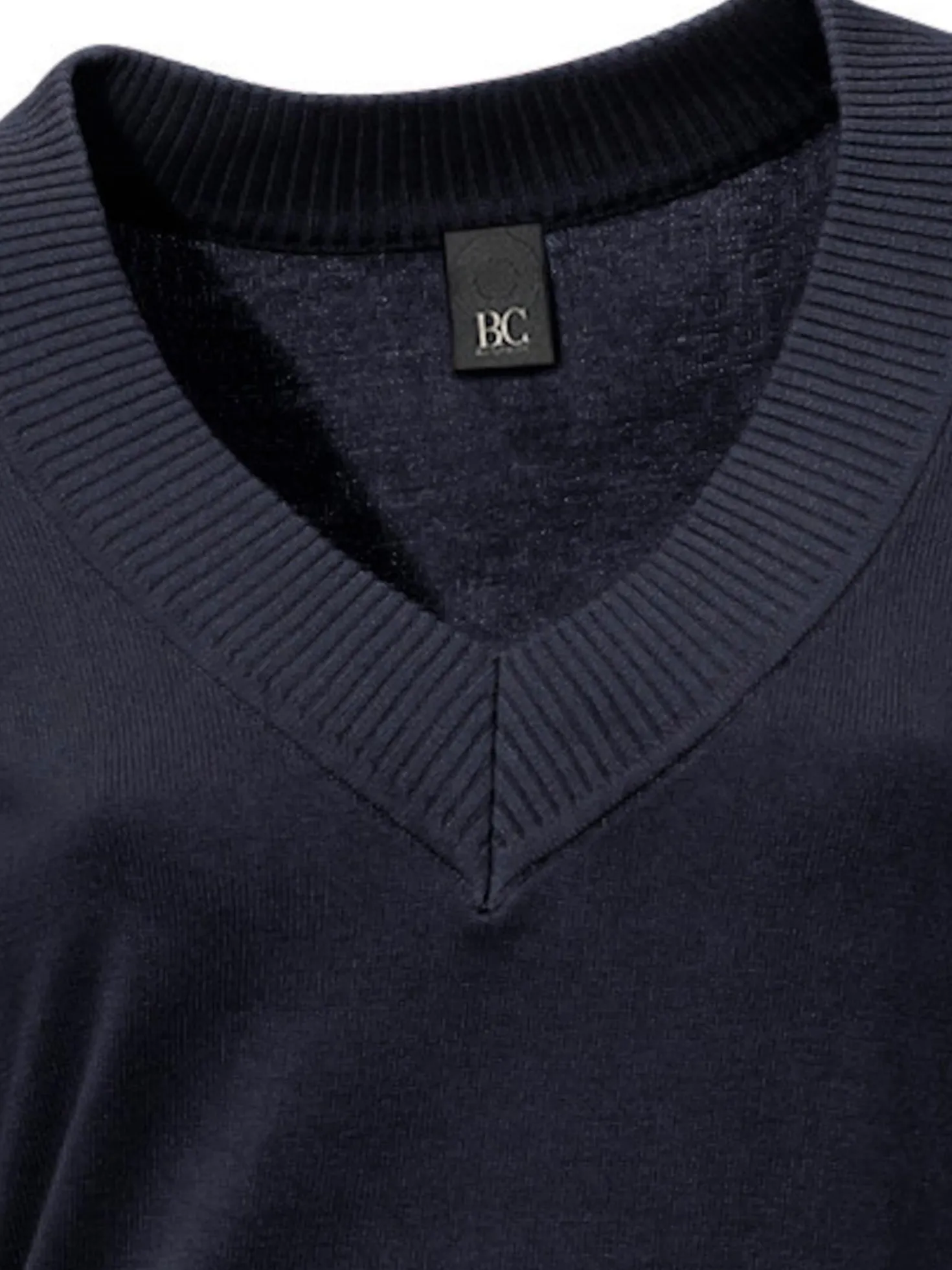 V-Ausschnitt-Pullover aus reiner Baumwolle