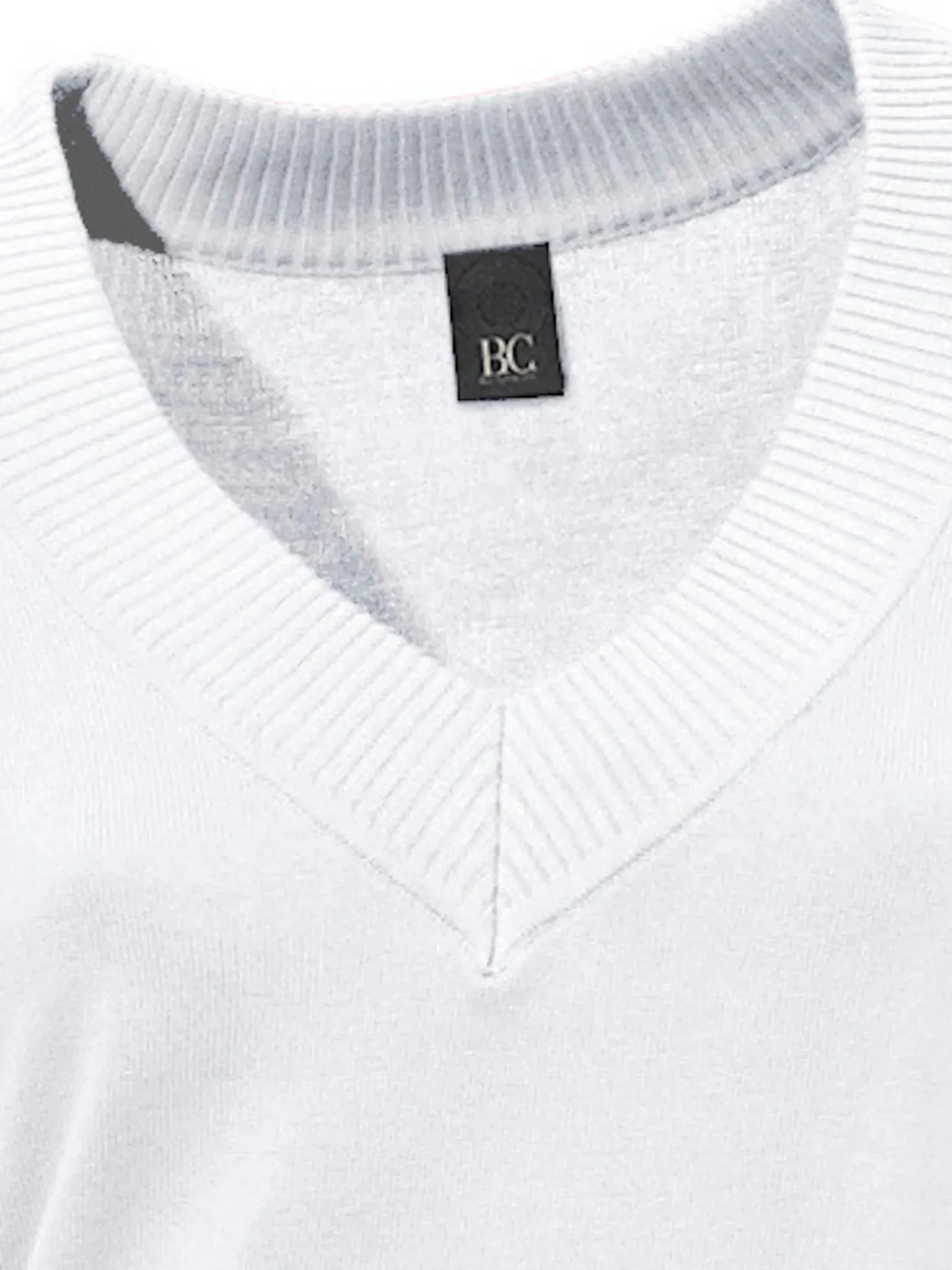 V-Ausschnitt-Pullover aus reiner Baumwolle