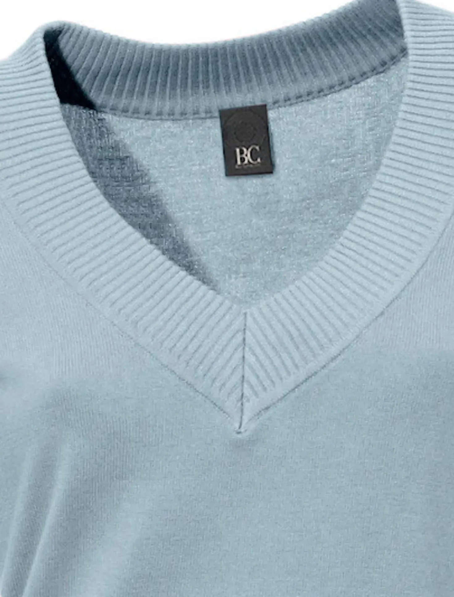 V-Ausschnitt-Pullover aus reiner Baumwolle