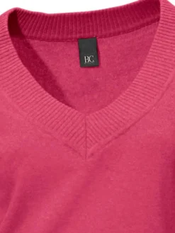 V-Ausschnitt-Pullover aus reiner Baumwolle