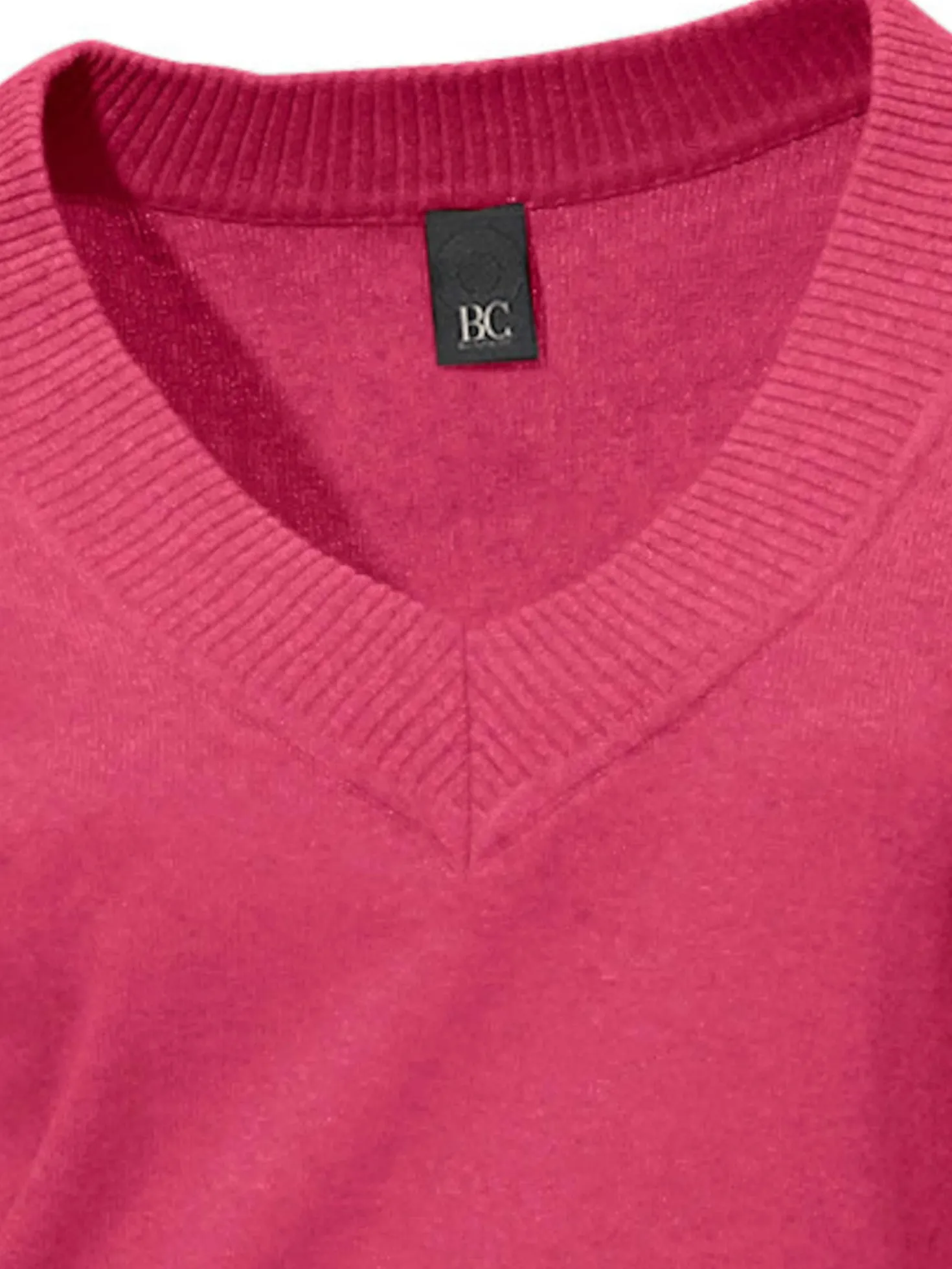 V-Ausschnitt-Pullover aus reiner Baumwolle