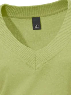 V-Ausschnitt-Pullover aus reiner Baumwolle