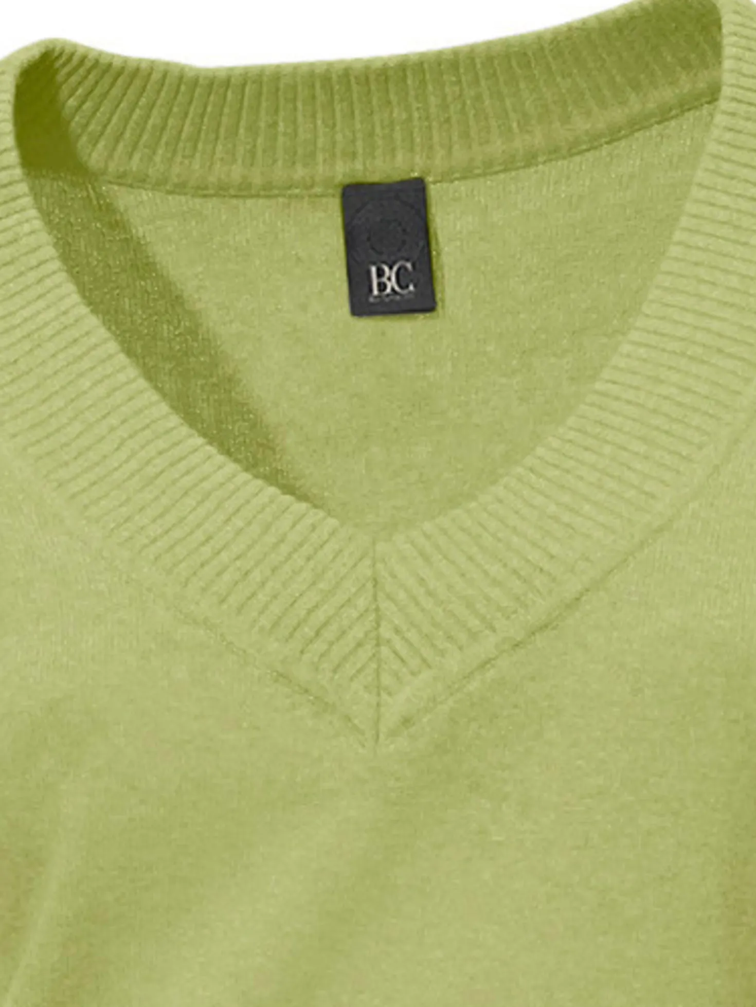 V-Ausschnitt-Pullover aus reiner Baumwolle