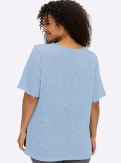 V-Shirt in Ausbrenner-Optik