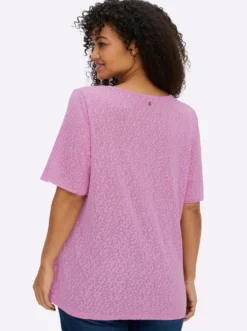 V-Shirt in Ausbrenner-Optik