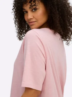 V-Shirt in Flammgarn-Optik